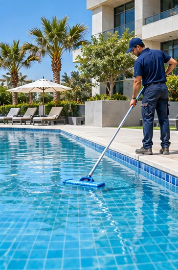 Swimming Pool Cleaning & Maintenance — illustrative business-related service photograph
